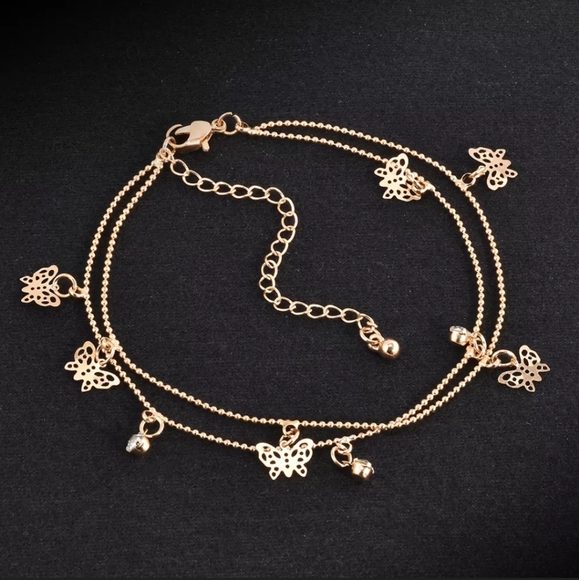 Jewelry - Gold Butterfly Anklet